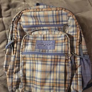 Plaid (Yellow, Blue, & White) Jansport Backpack